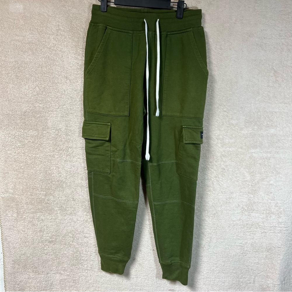 Raised By Wolves Cargo Sweatpant Joggers Mens Small Green 29x28